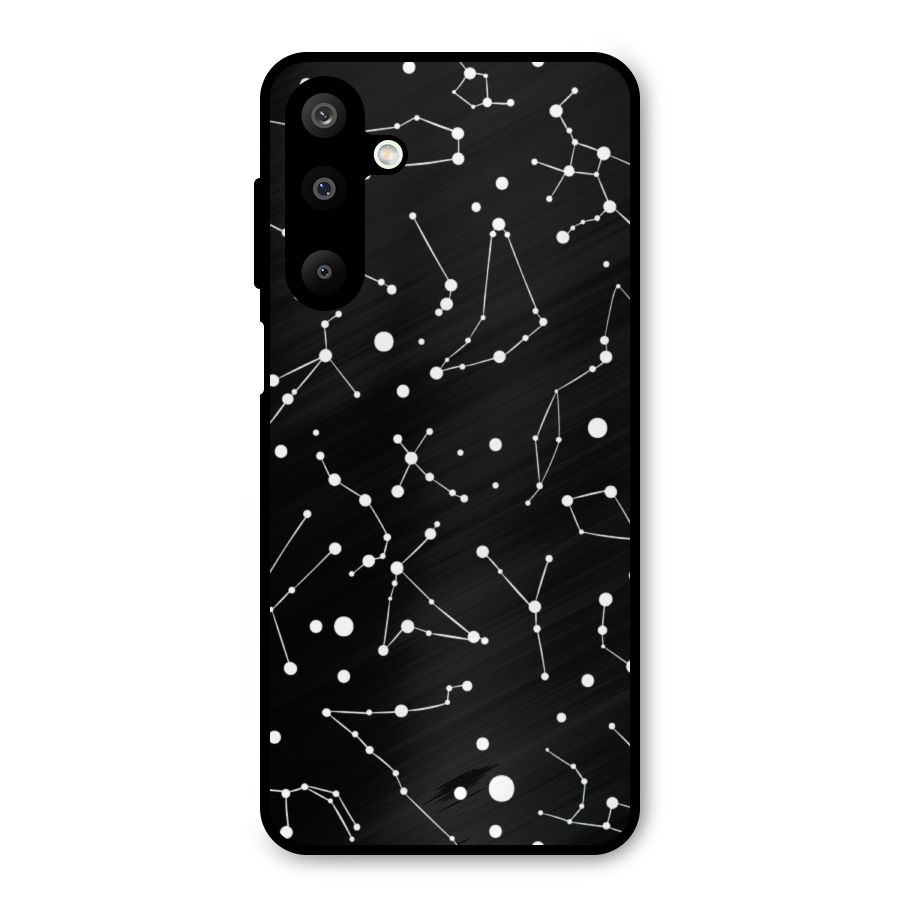 Black Constellation Pattern Metal Back Case for Galaxy M16