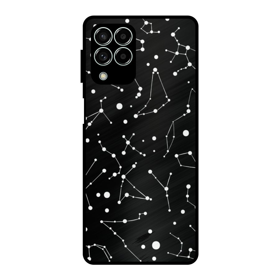 Black Constellation Pattern Metal Back Case for Galaxy M33