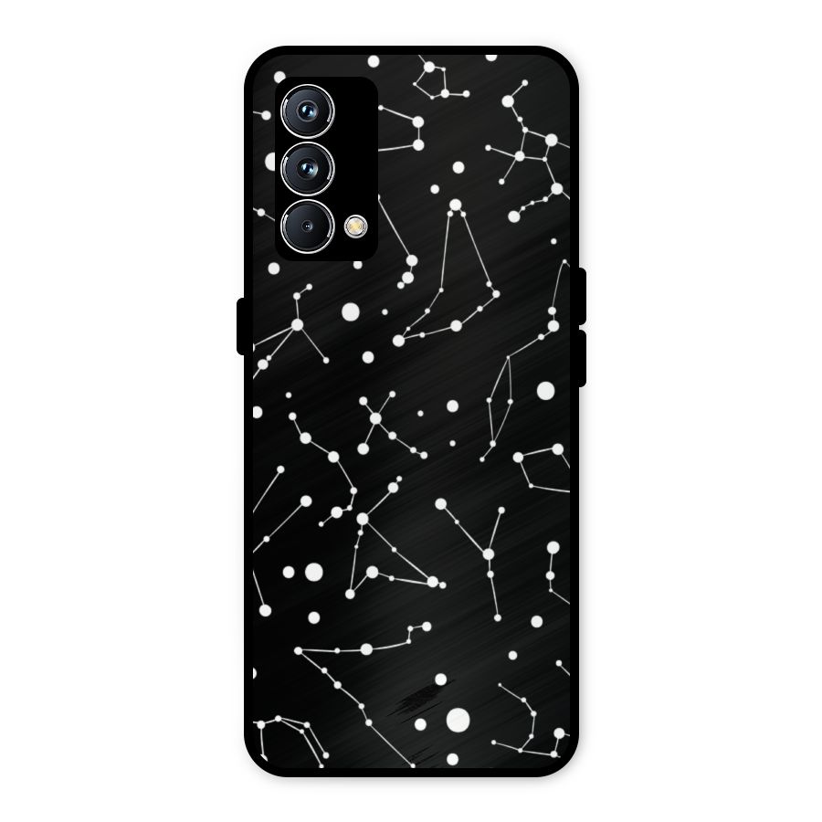 Black Constellation Pattern Metal Back Case for Realme GT Master Edition