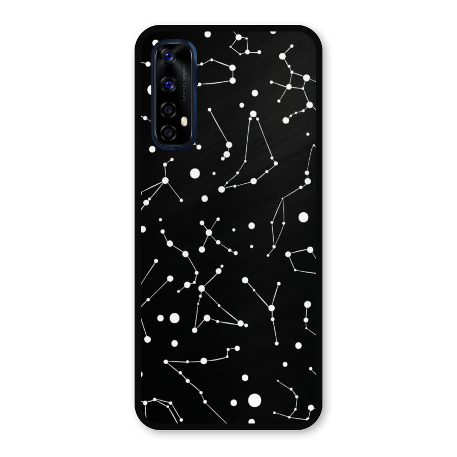 Black Constellation Pattern Metal Back Case for Realme Narzo 20 Pro