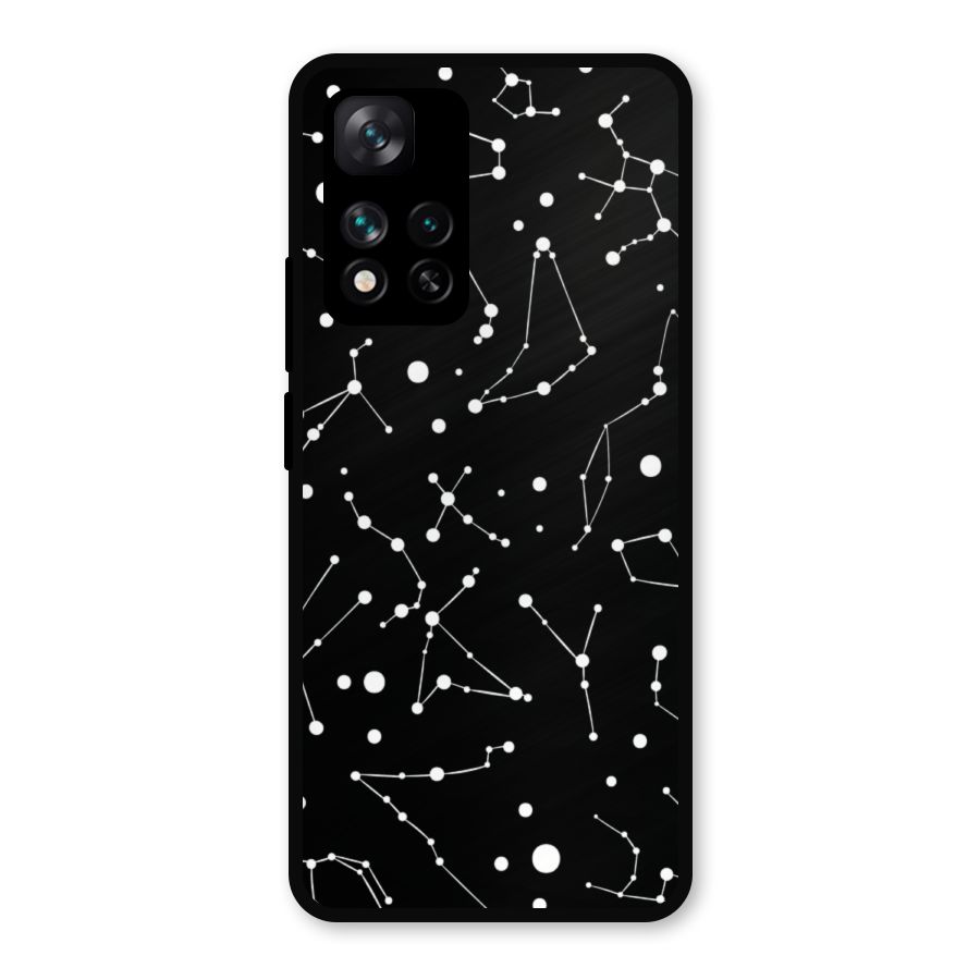 Black Constellation Pattern Metal Back Case for Xiaomi 11i 5G