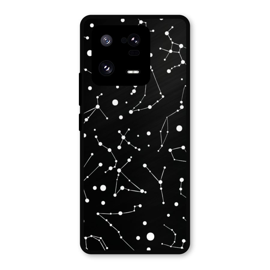Black Constellation Pattern Metal Back Case for Xiaomi 13 Pro
