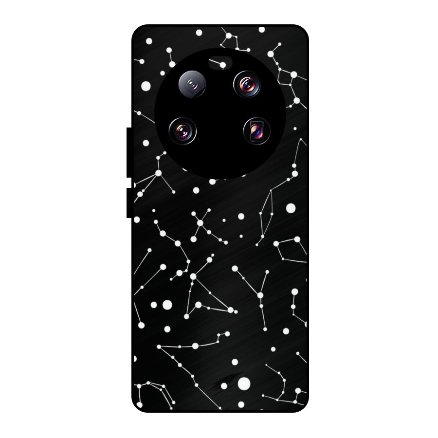 Black Constellation Pattern Metal Back Case for Xiaomi 13 Ultra