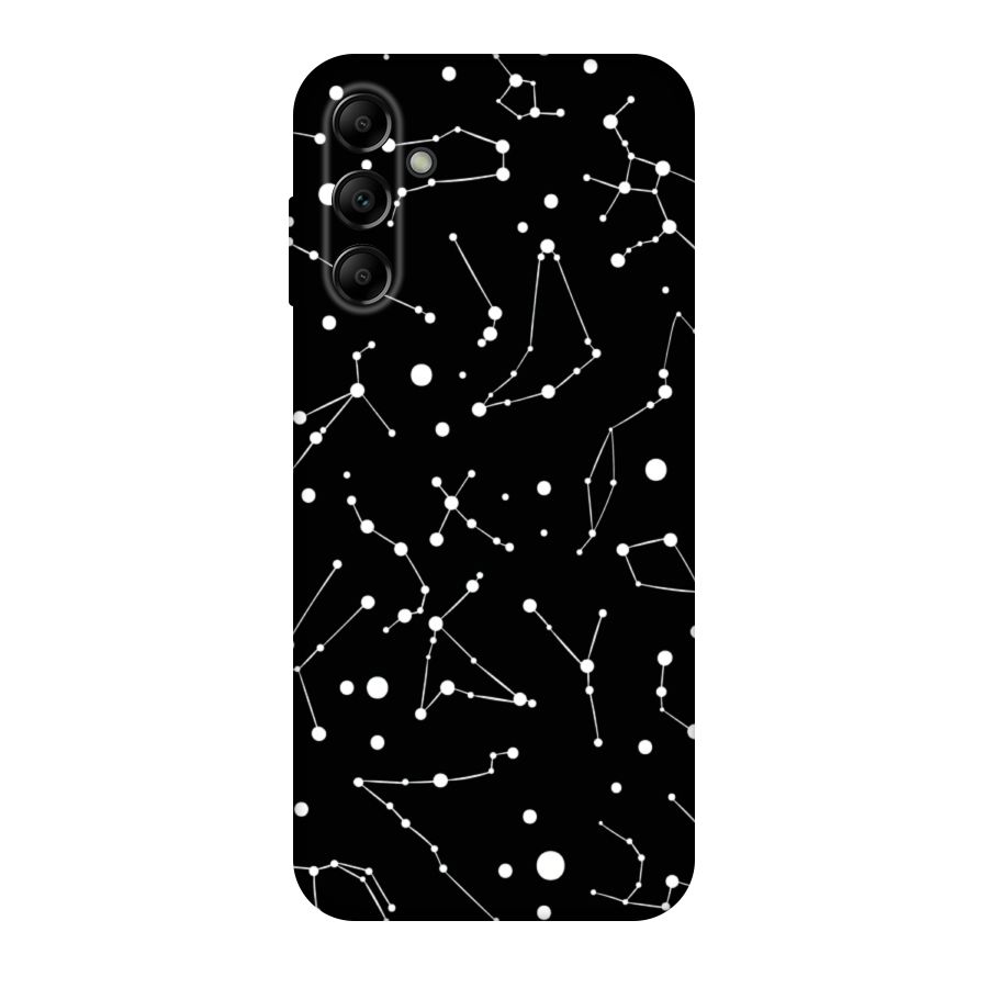 Black Constellation Pattern Original Polycarbonate Back Case for Galaxy A14 5G