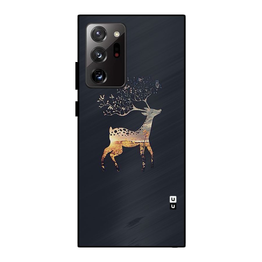 Black Deer Metal Back Case for Galaxy Note 20 Ultra 5G