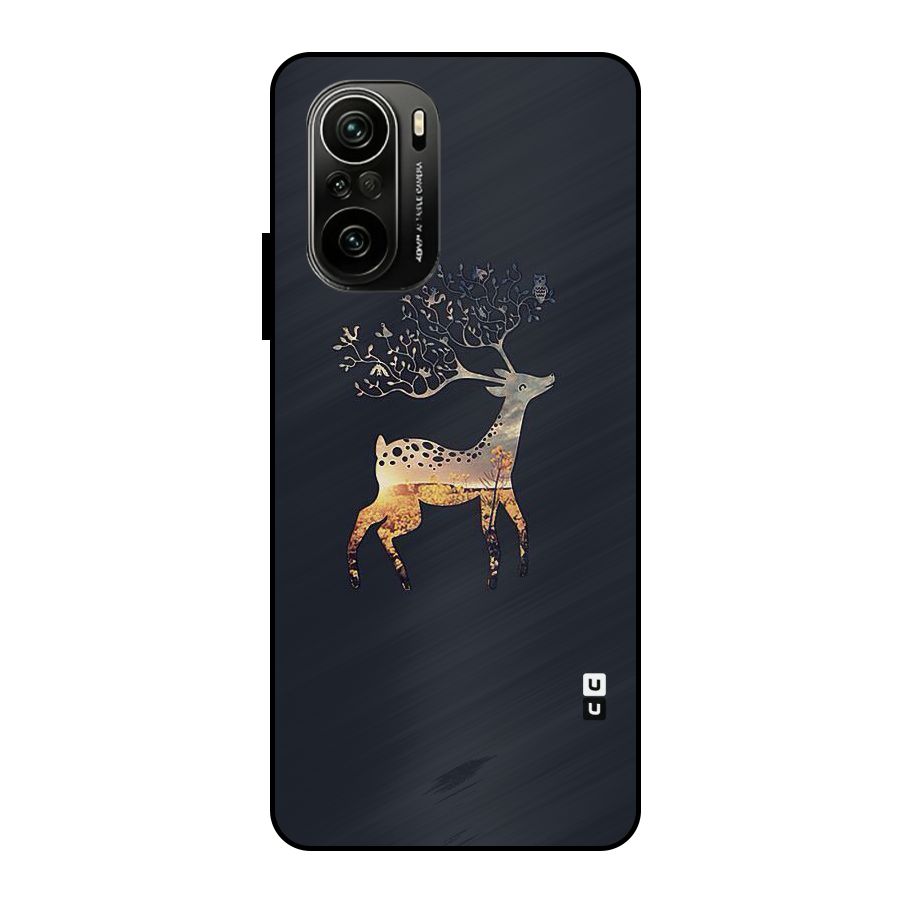 Black Deer Metal Back Case for Mi 11x