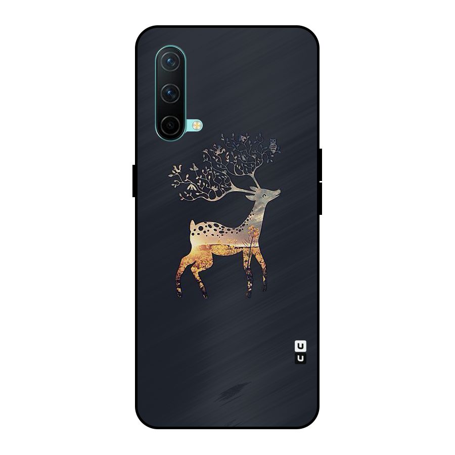 Black Deer Metal Back Case for OnePlus Nord CE 5G