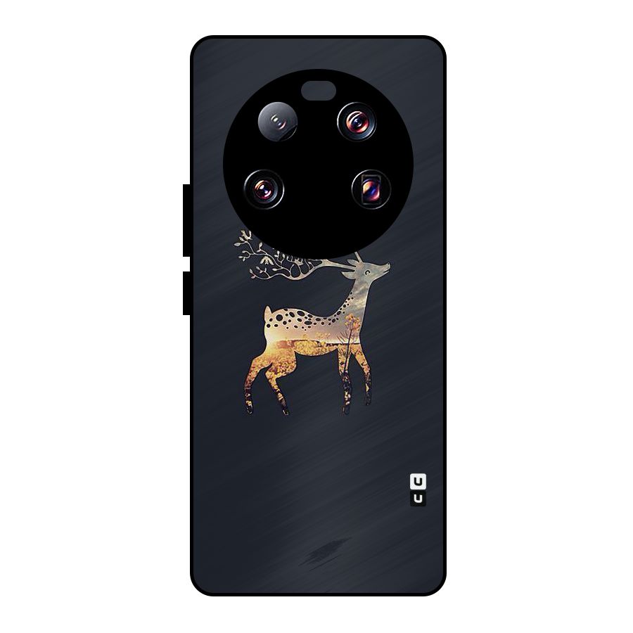 Black Deer Metal Back Case for Xiaomi 13 Ultra