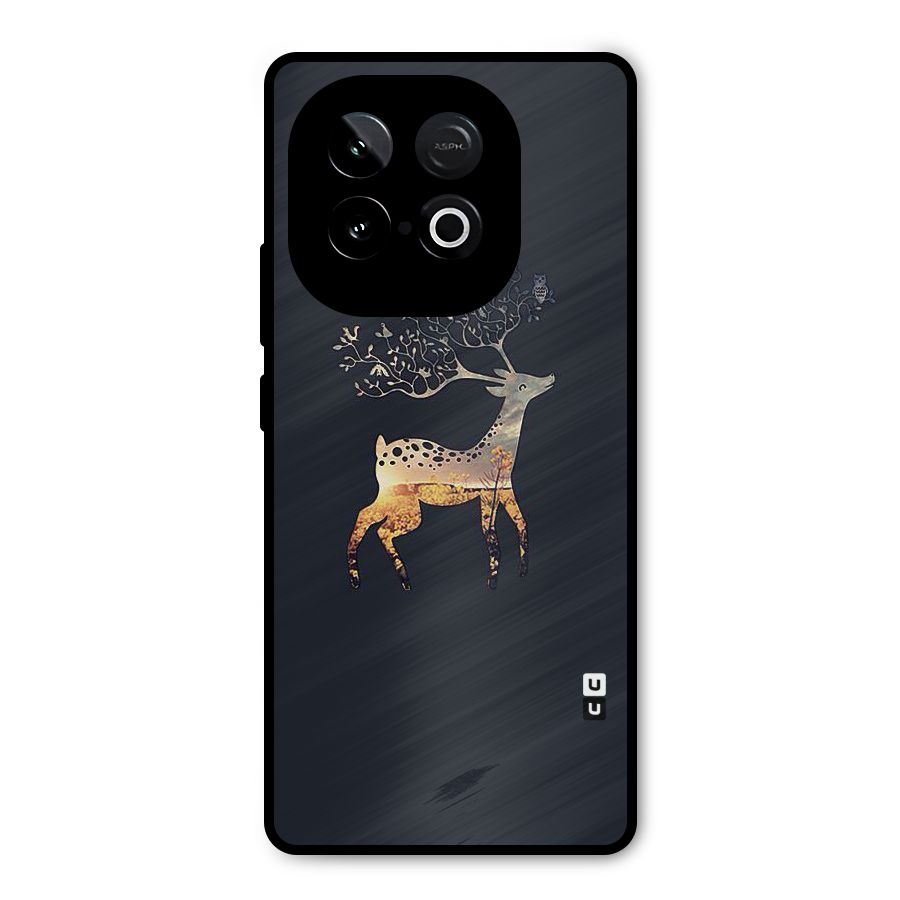Black Deer Metal Back Case for iQOO Neo 10