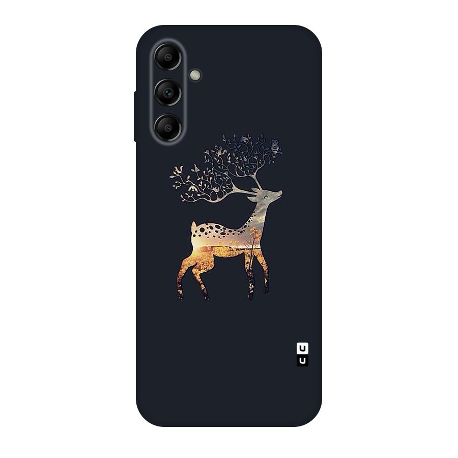 Black Deer Original Polycarbonate Back Case for Galaxy A14 5G