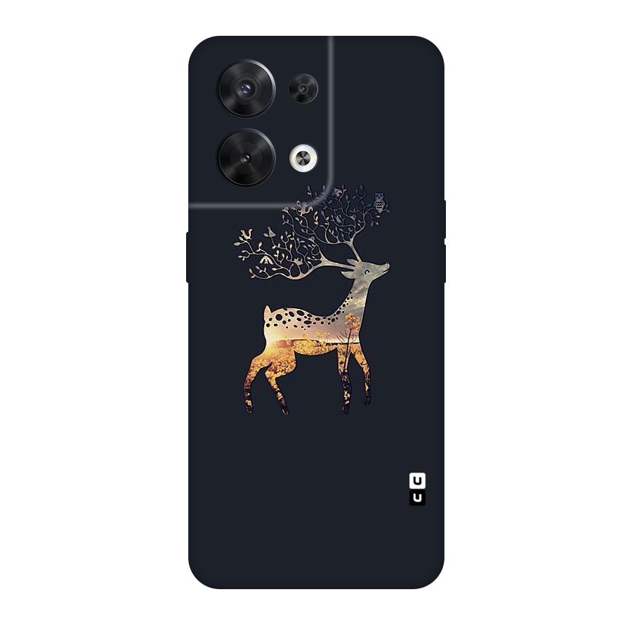 Black Deer Original Polycarbonate Back Case for Oppo Reno8 5G