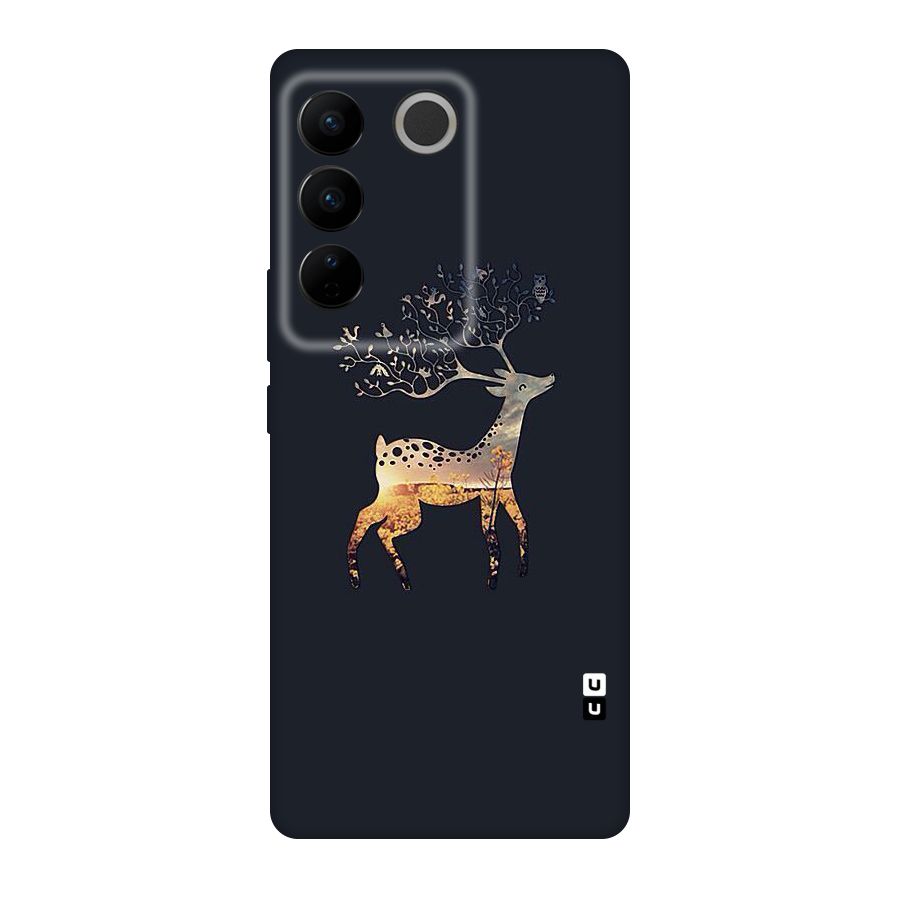 Black Deer Original Polycarbonate Back Case for Vivo V27