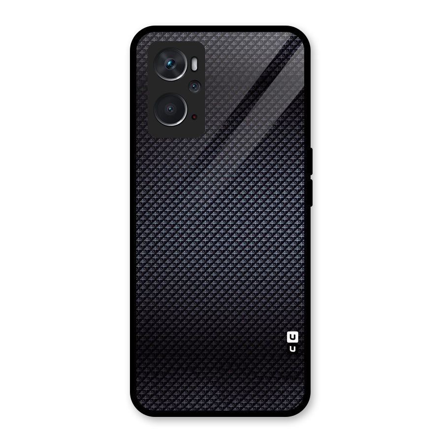 Black Diamond Glass Back Case for Oppo K10 4G