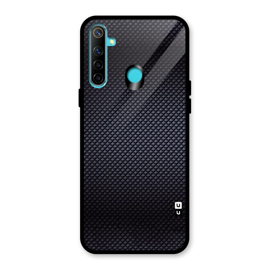 Black Diamond Glass Back Case for Realme 5i