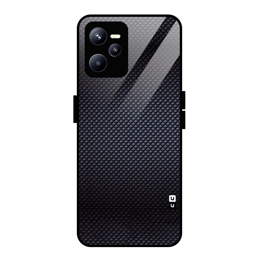 Black Diamond Glass Back Case for Realme C35