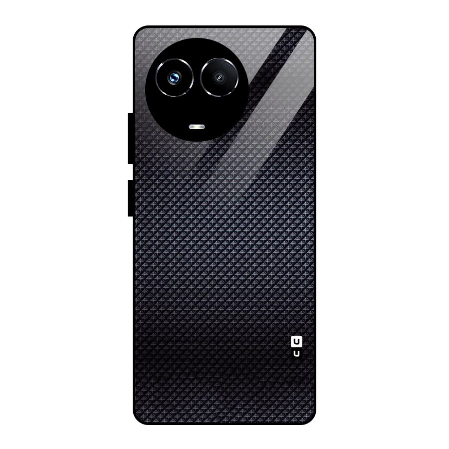 Black Diamond Glass Back Case for Realme Narzo 60X