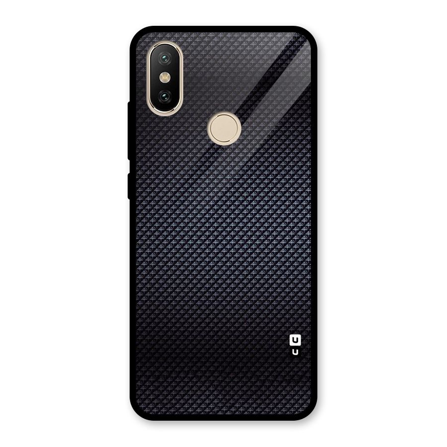 Black Diamond Glass Back Case for Redmi A2