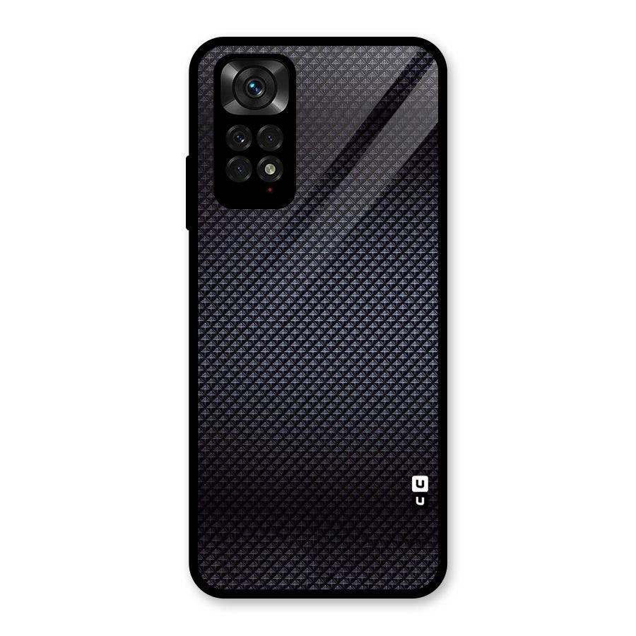Black Diamond Glass Back Case for Redmi Note 11S
