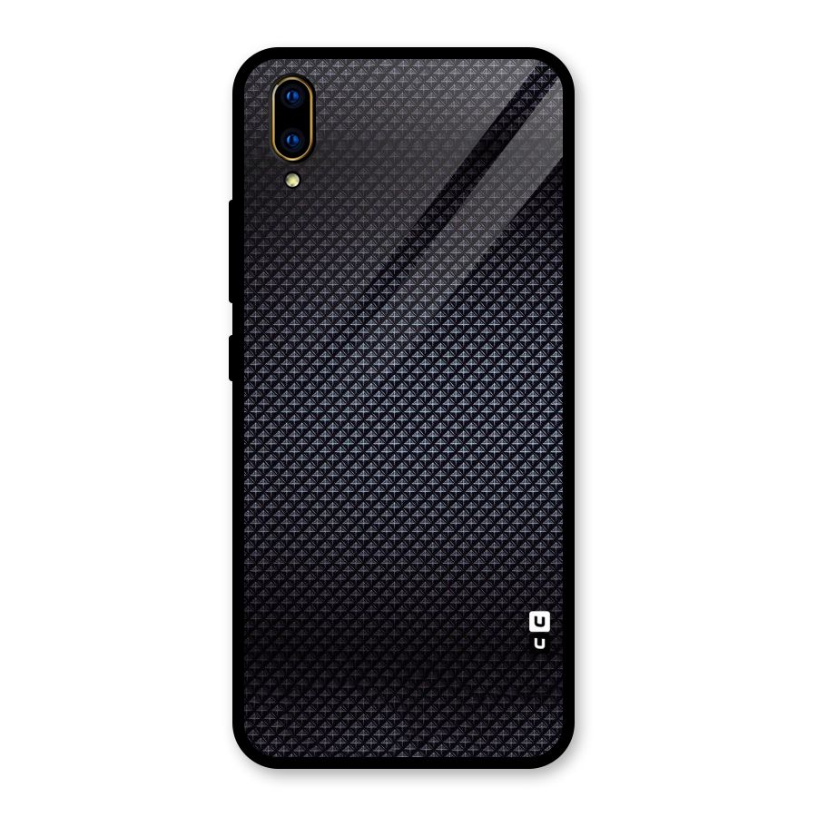 Black Diamond Glass Back Case for Vivo V11 Pro