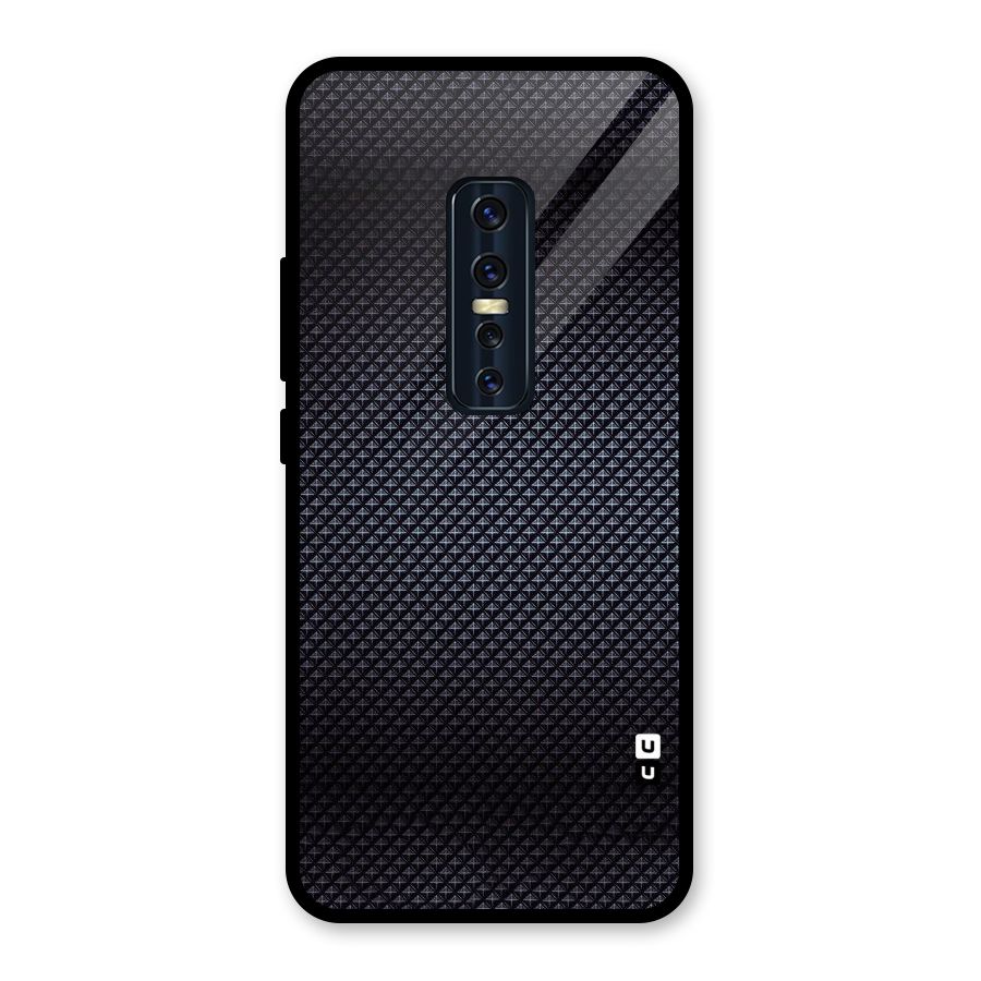 Black Diamond Glass Back Case for Vivo V17 Pro