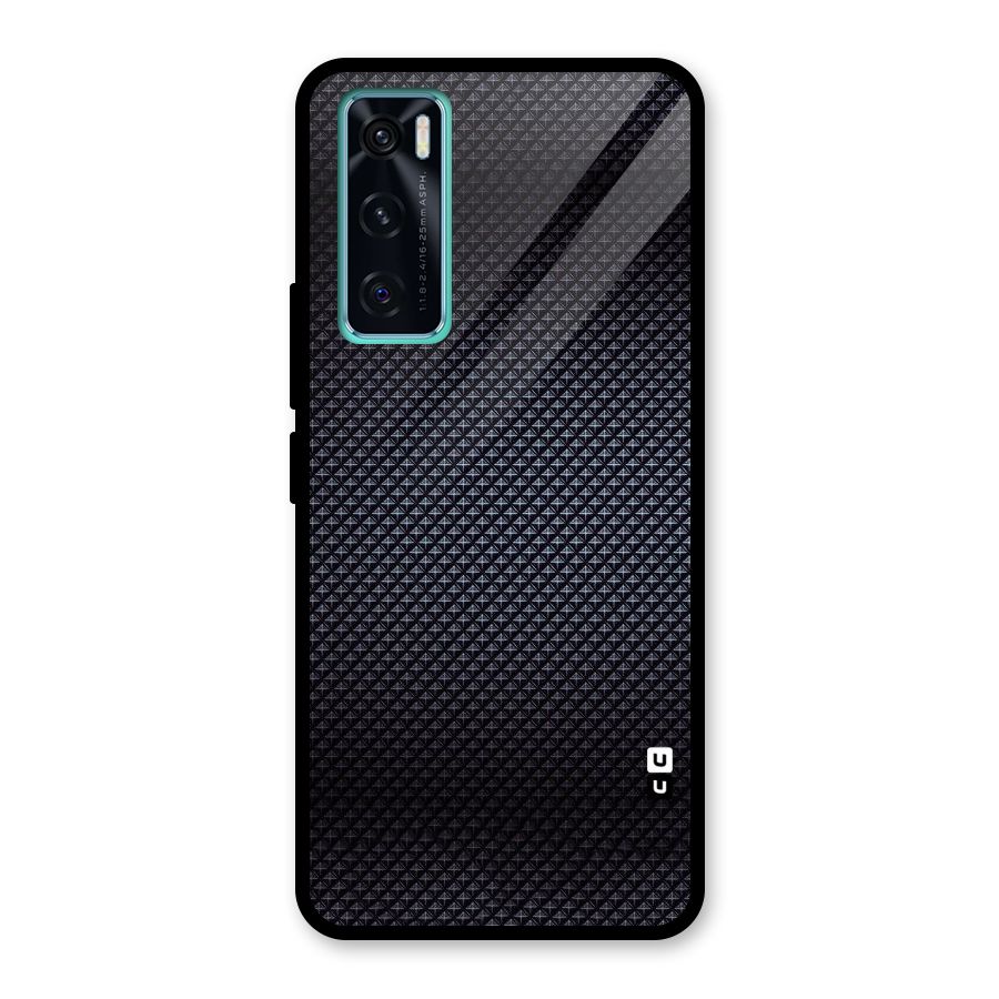 Black Diamond Glass Back Case for Vivo V20 SE