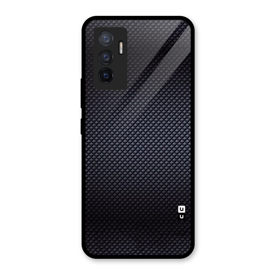 Black Diamond Glass Back Case for Vivo V23e