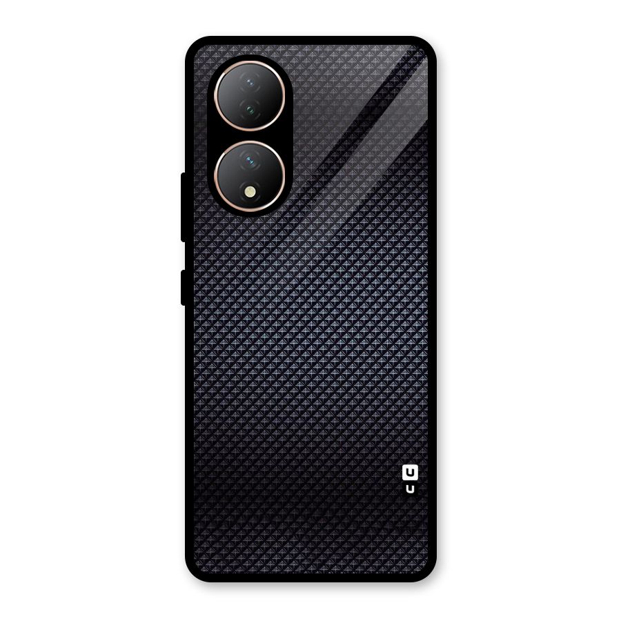 Black Diamond Glass Back Case for Vivo Y100A