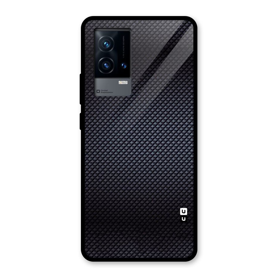 Black Diamond Glass Back Case for iQOO 9 5G