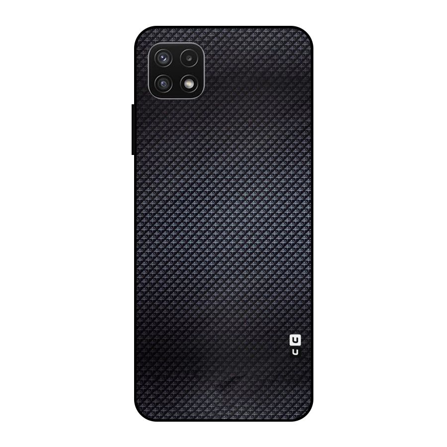 Black Diamond Metal Back Case for Galaxy A22 5G