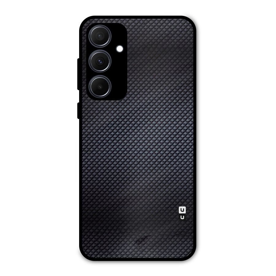 Black Diamond Metal Back Case for Galaxy A35