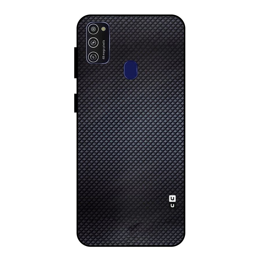 Black Diamond Metal Back Case for Galaxy M21