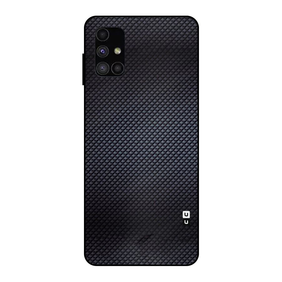 Black Diamond Metal Back Case for Galaxy M51