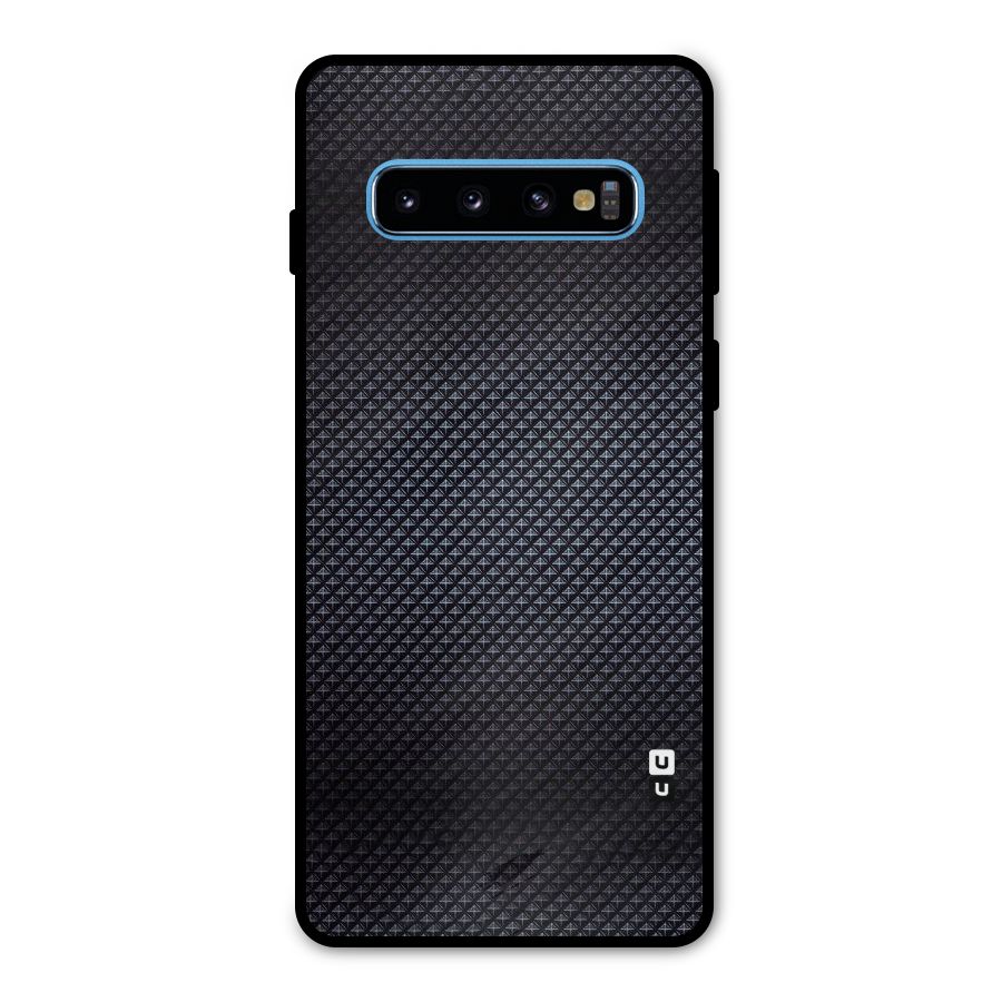Black Diamond Metal Back Case for Galaxy S10