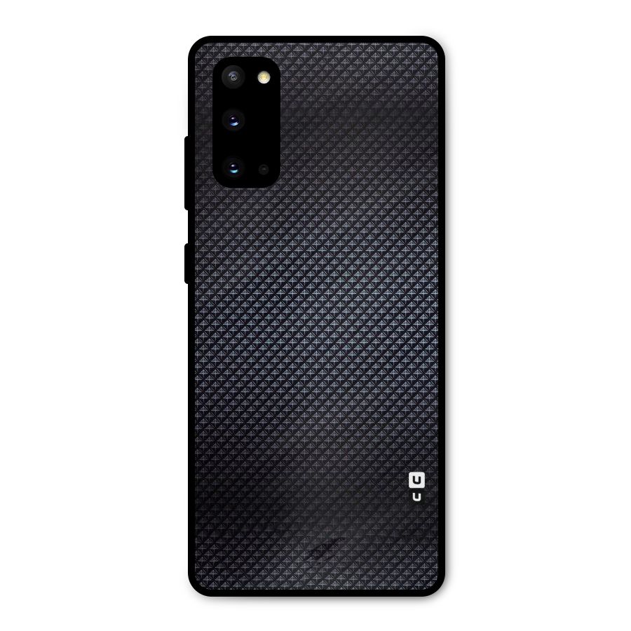 Black Diamond Metal Back Case for Galaxy S20