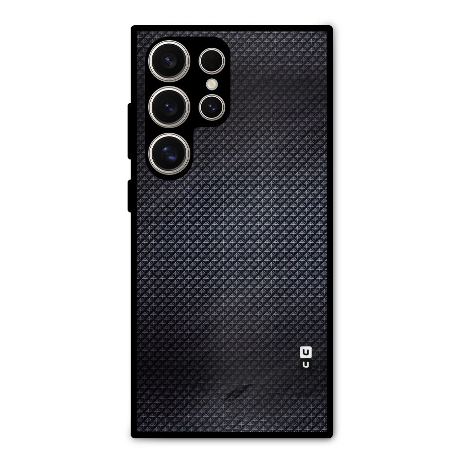 Black Diamond Metal Back Case for Galaxy S24 Ultra