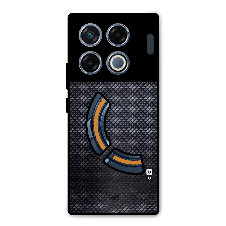 Black Diamond Metal Back Case for Infinix GT 20 Pro