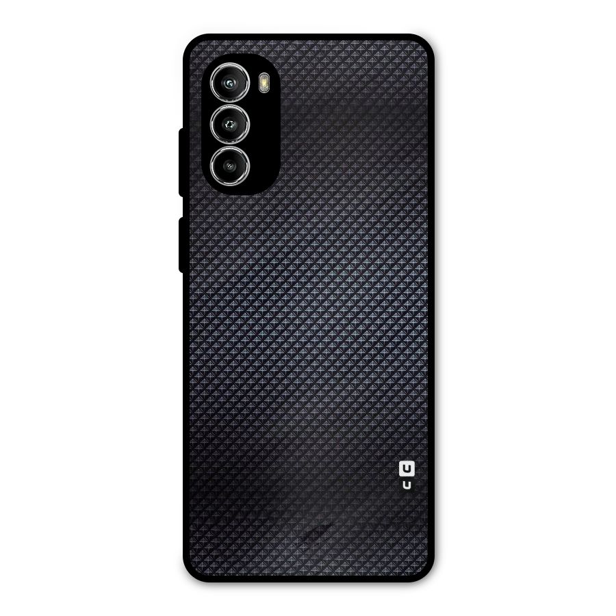 Black Diamond Metal Back Case for Moto G52