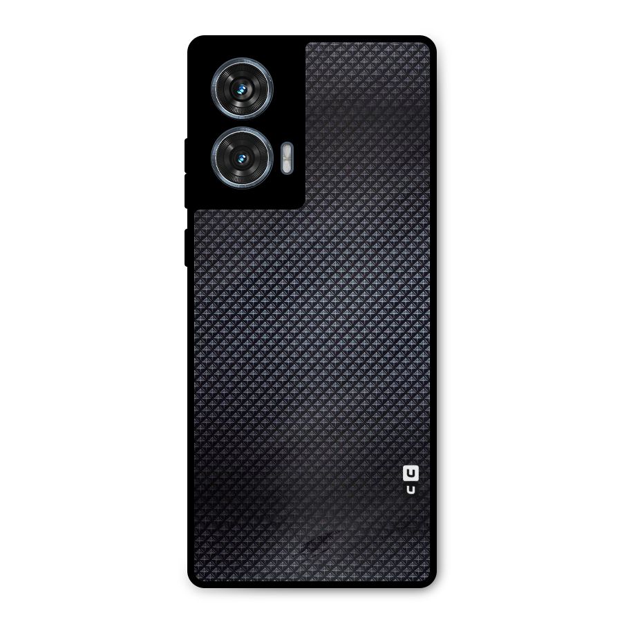 Black Diamond Metal Back Case for Motorola Edge 50 Fusion