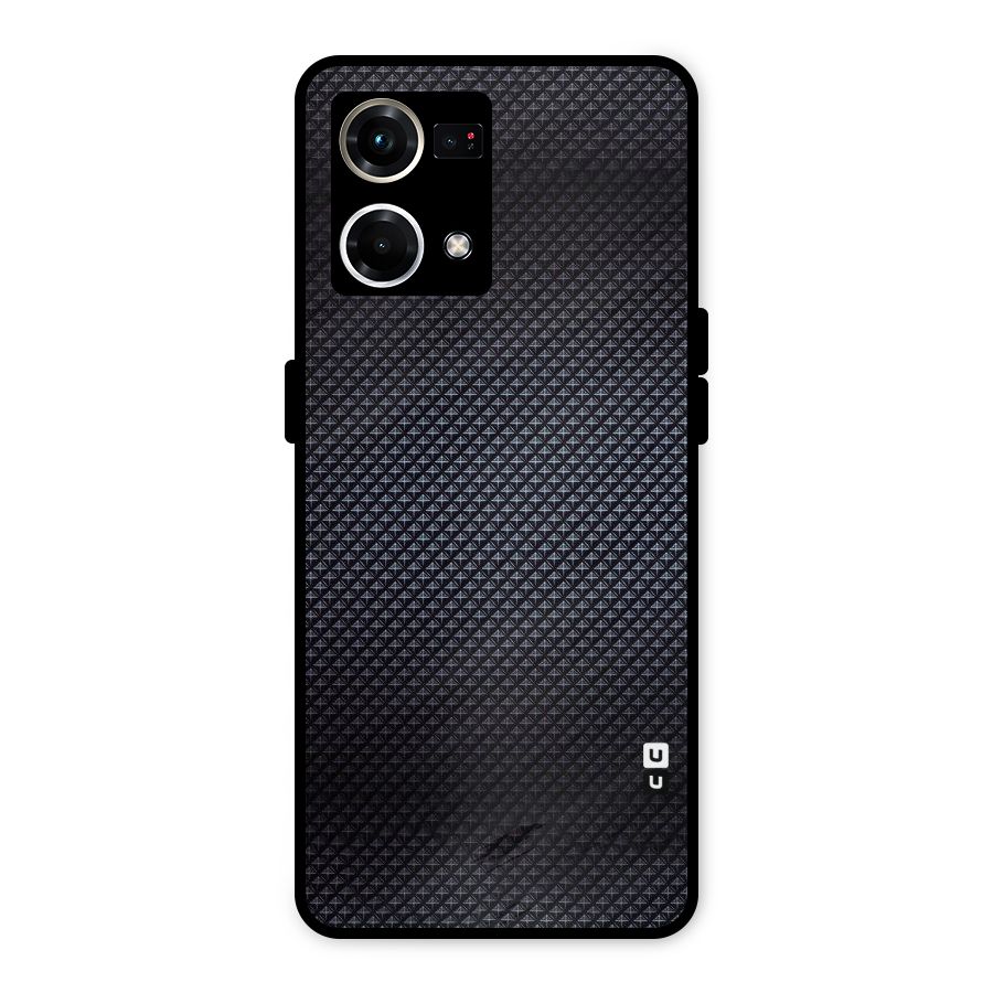 Black Diamond Metal Back Case for Oppo F21s Pro 4G
