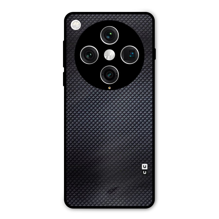 Black Diamond Metal Back Case for Oppo Find X8 Pro