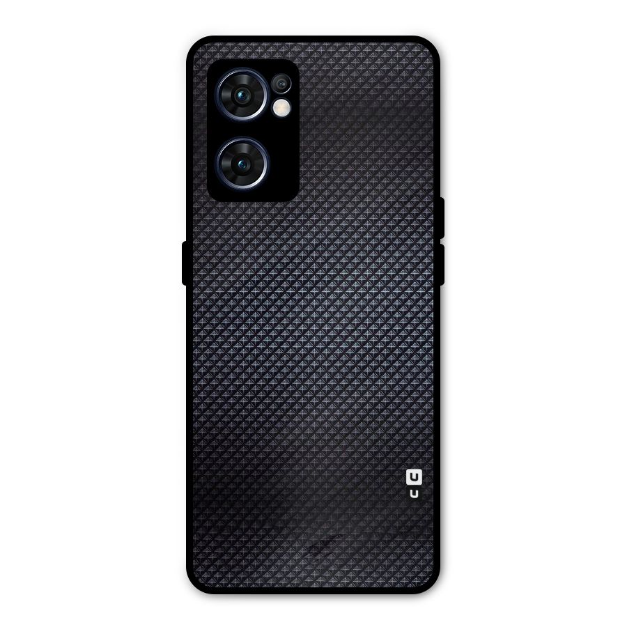 Black Diamond Metal Back Case for Oppo Reno7 5G
