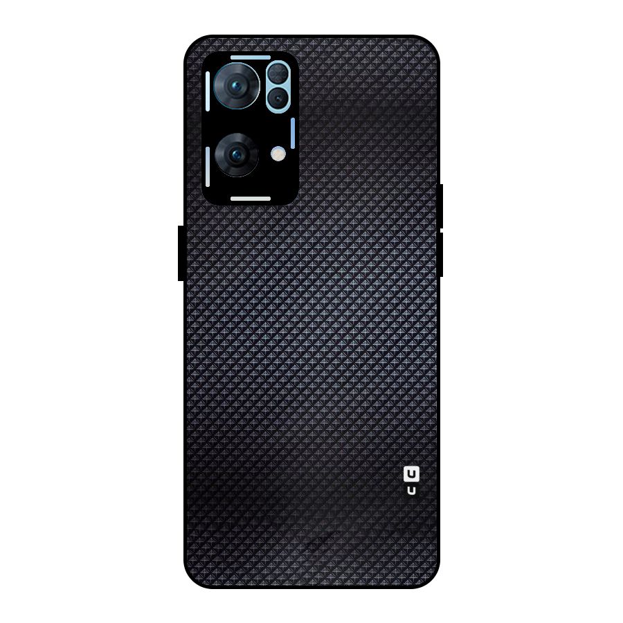 Black Diamond Metal Back Case for Oppo Reno7 Pro 5G