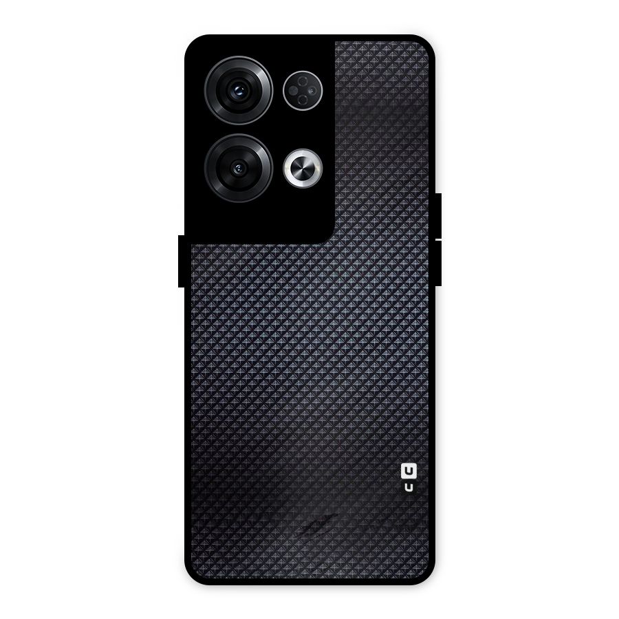 Black Diamond Metal Back Case for Oppo Reno8 Pro 5G