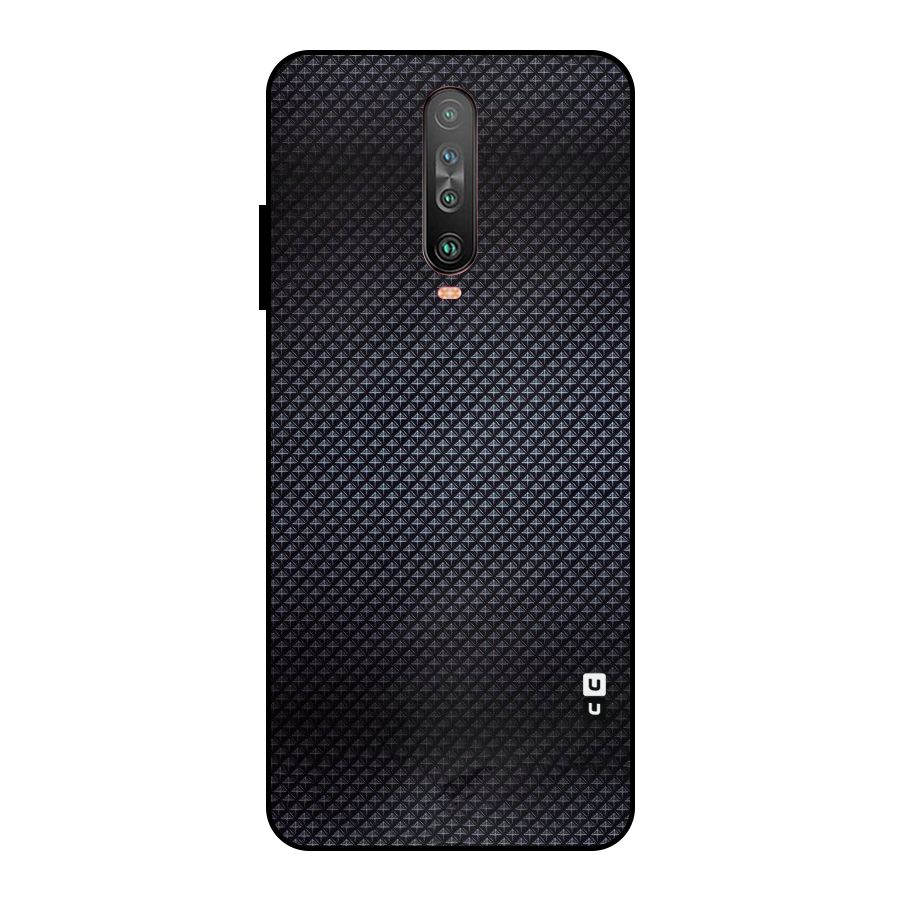 Black Diamond Metal Back Case for Poco X2