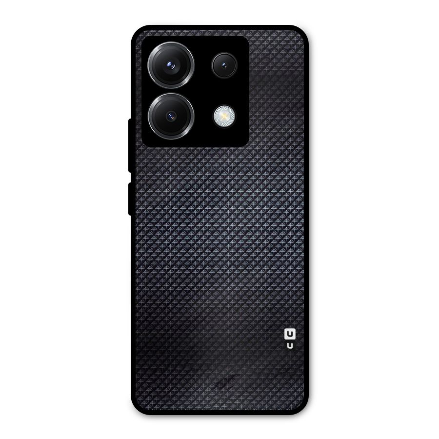 Black Diamond Metal Back Case for Poco X6