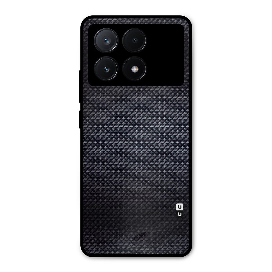 Black Diamond Metal Back Case for Poco X6 Pro