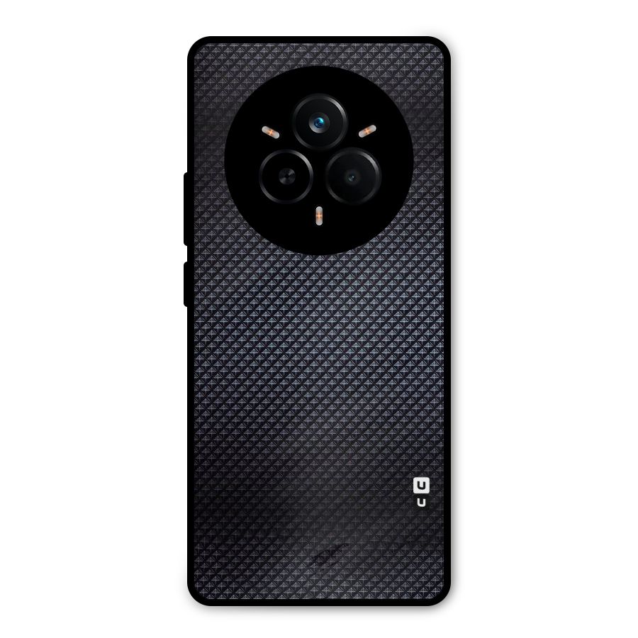 Black Diamond Metal Back Case for Realme 14 Pro