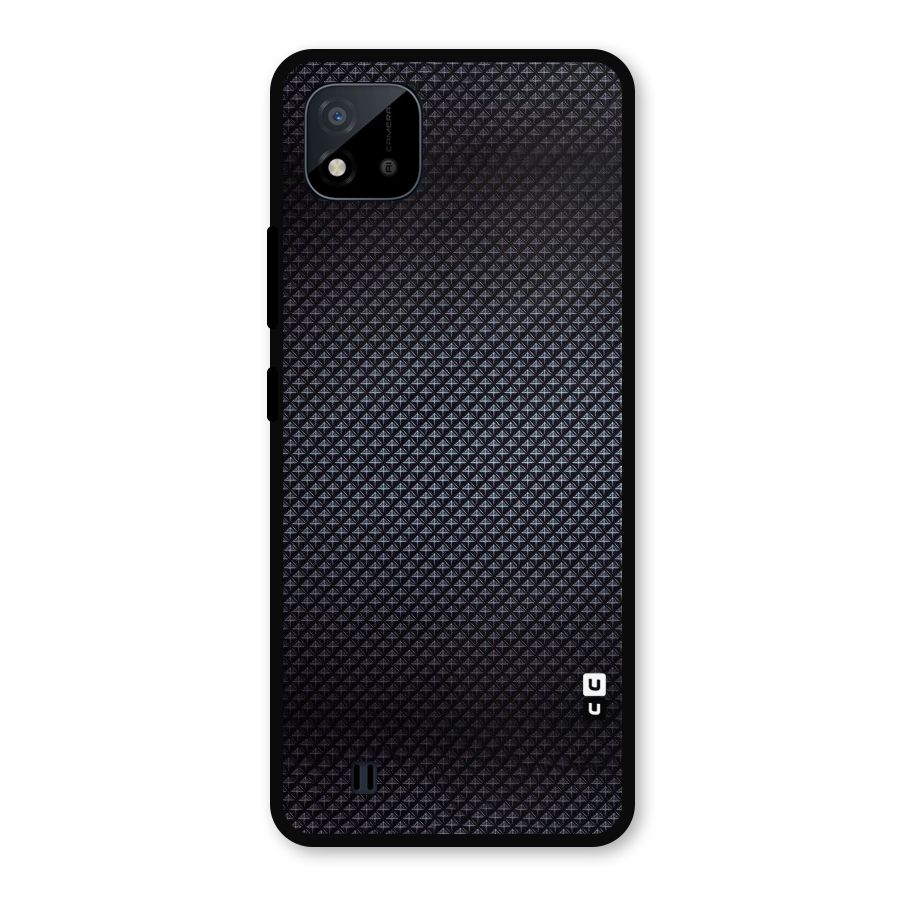 Black Diamond Metal Back Case for Realme C11 2021