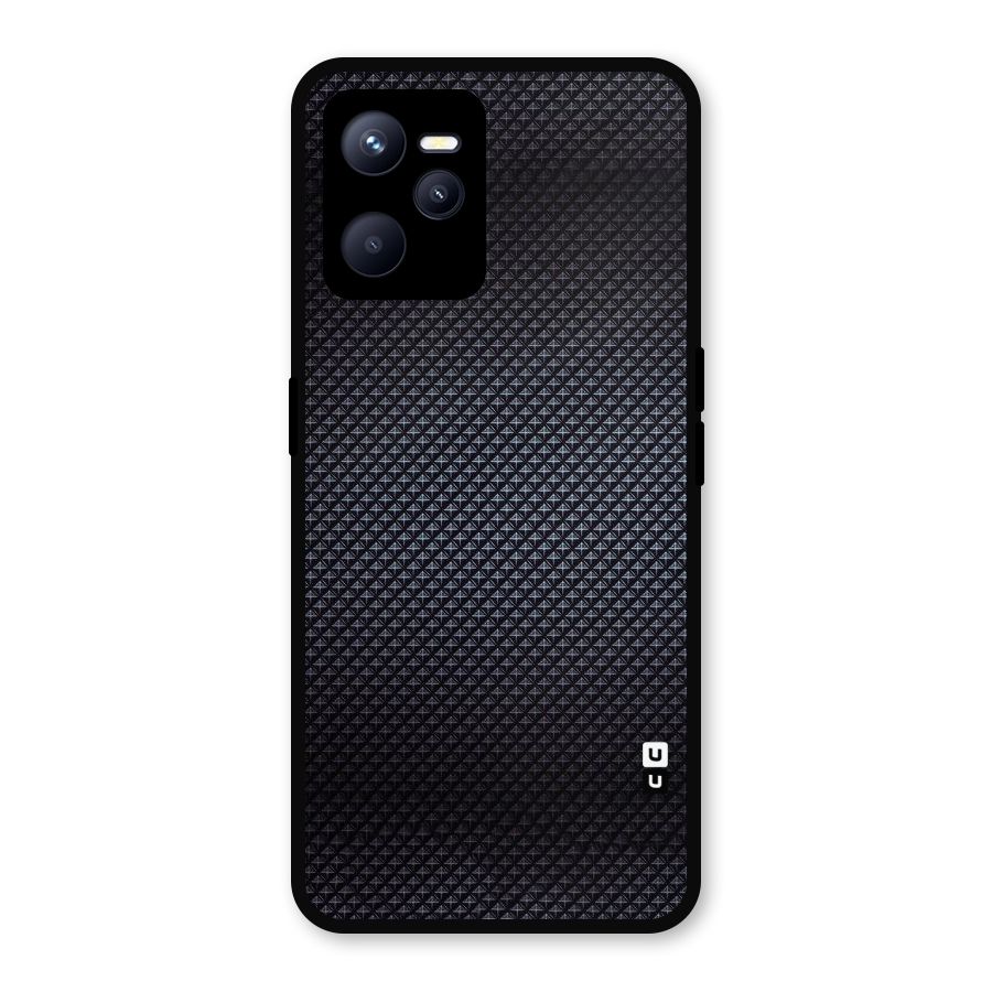 Black Diamond Metal Back Case for Realme C35