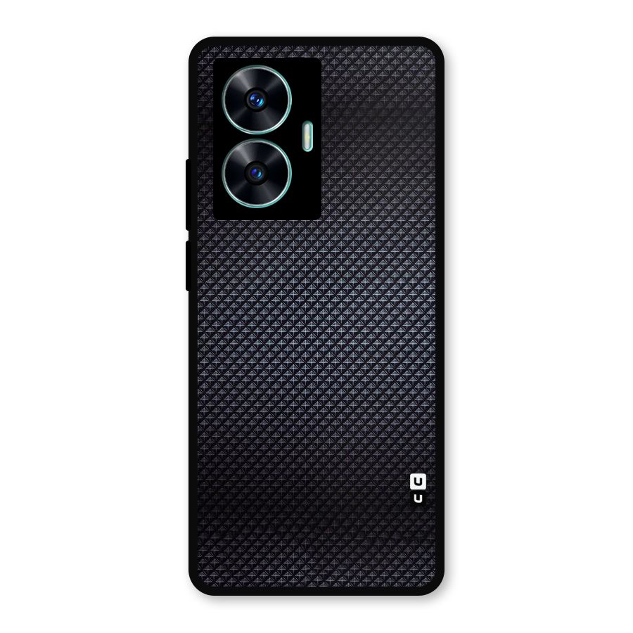 Black Diamond Metal Back Case for Realme Narzo N55